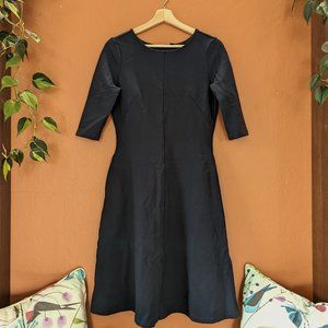 Betabrand Navy Work Dress